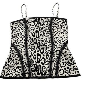 White/House corset top animal prints size 0